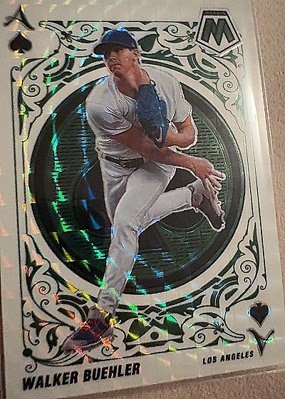 2022 Panini Mosaic #A-15 Walker Buehler Aces Green Mosaic — front