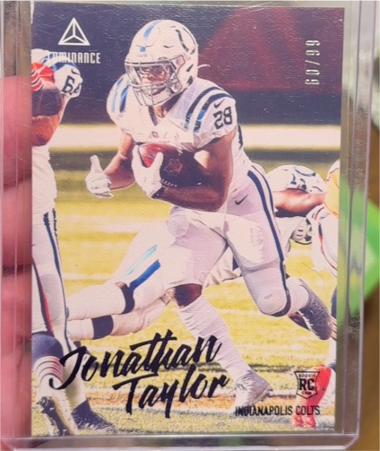 2020 Panini Chronicles Luminance #215 Jonathan Taylor — front