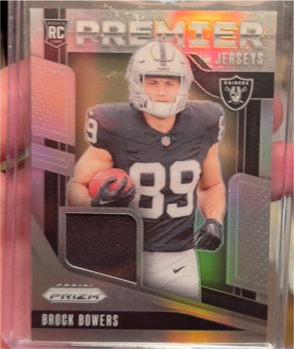 2024 Panini Prizm Premier Jerseys #PJ-BBS Brock Bowers — front
