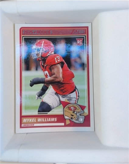 2025 Panini Score #28 Mykel Williams Rookie Card — front
