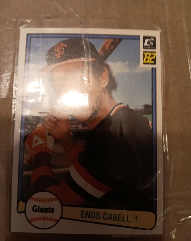 1982 Donruss #82 Enos Cabell — front