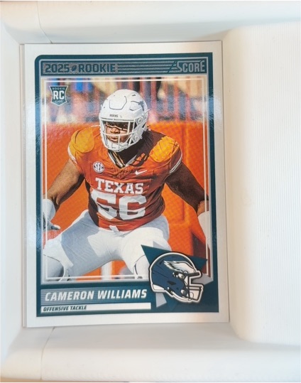 2025 Panini Score #66 Cameron Williams — front