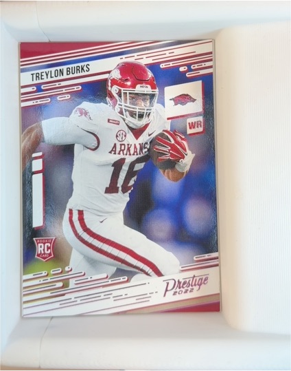 2022 Panini Chronicles Prestige Draft Picks #13 Treylon Burks RC — front