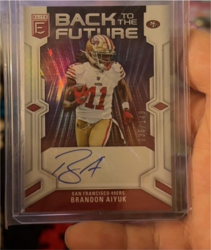 2022 Panini Elite Back to the Future Brandon Aiyuk — front