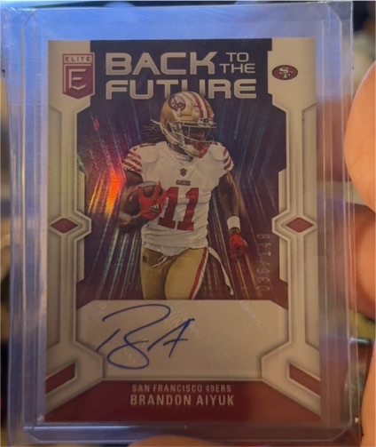 2023 Donruss Elite Back to the Future #BFS-BA Brandon Aiyuk — front