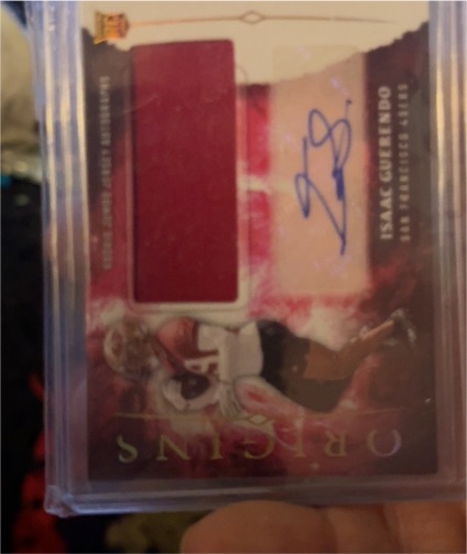 2024 Panini Origins Rookie Patch Auto Isaac Gubernardo — front