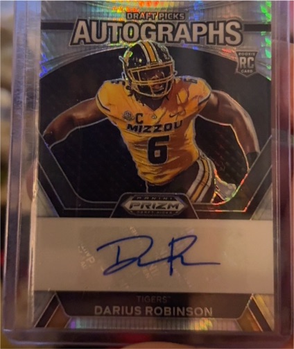 2024 Panini Prizm Draft Picks Autographs #DPA-DRN Darius Robinson — front
