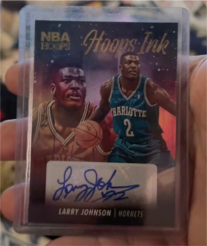 2023-24 Panini NBA Hoops Hoops Ink #HI LAR Larry Johnson — front