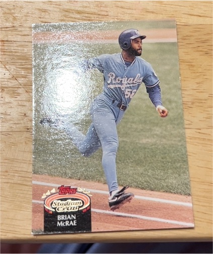 1992 Topps Stadium Club #409 Brian McRae — front