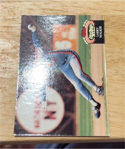 1991 Topps Stadium Club #459 Larry Walker — front