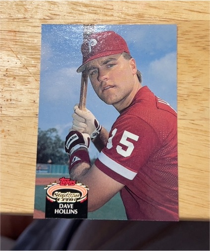 1992 Topps Stadium Club #246 Dave Hollins — front