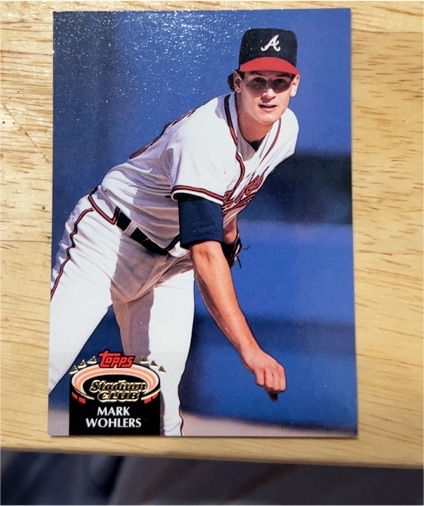 1992 Topps Stadium Club #217 Mark Wohlers — front