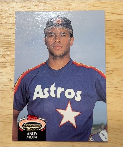 1992 Topps Stadium Club #166 Andy Mota — front