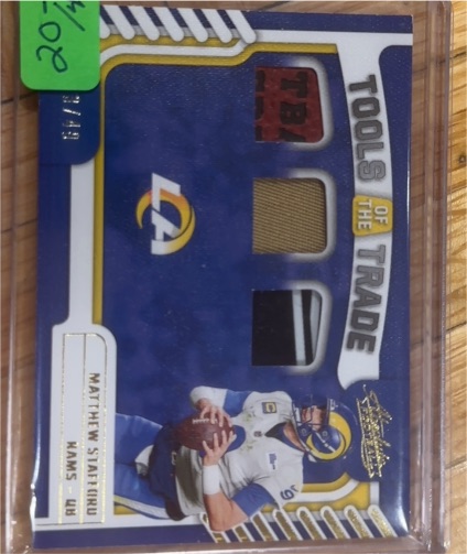 2021 Panini Absolute Tools of the Trade #TTD-STA Matthew Stafford — front
