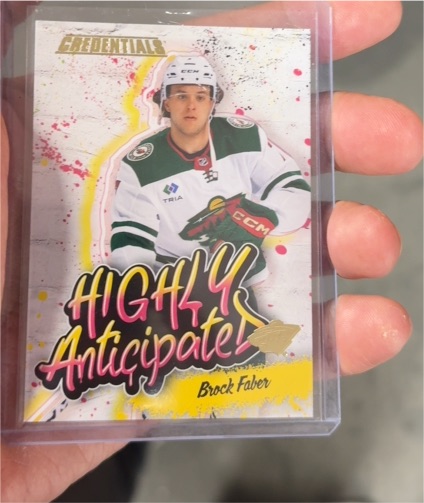 2023-24 Upper Deck Credentials Highly Anticipated #HA-11 Brock Faber — front