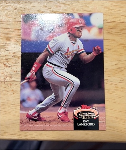 1992 Topps Stadium Club #8 Ray Lankford — front