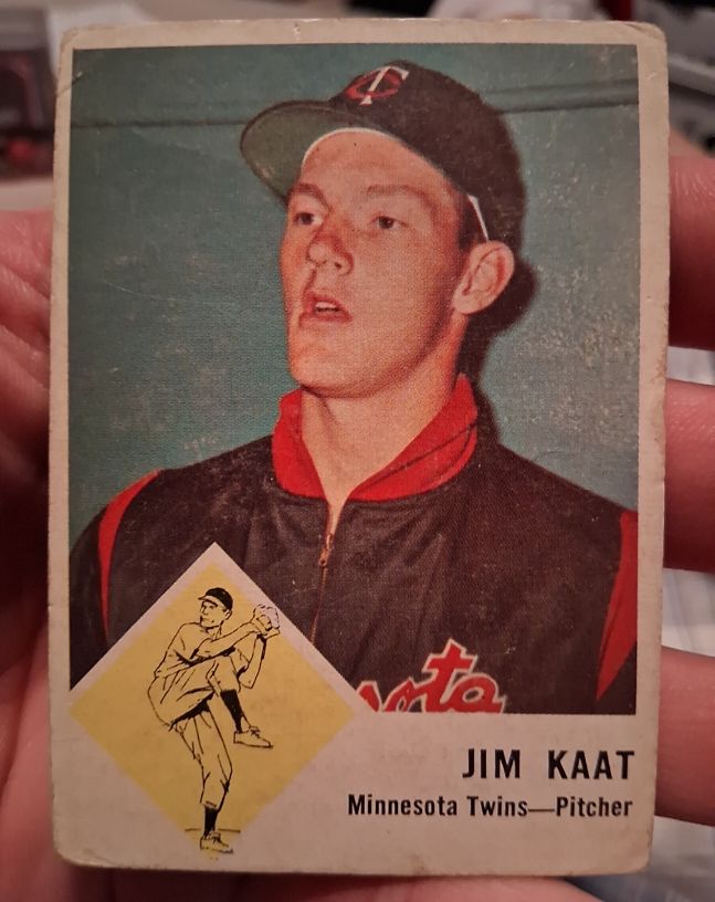 1963 Fleer #22 Jim Kaat — front