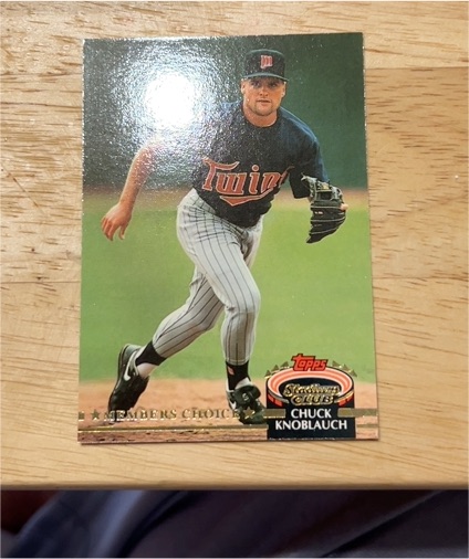 1992 Topps Stadium Club Members Choice #601 Chuck Knoblauch — front