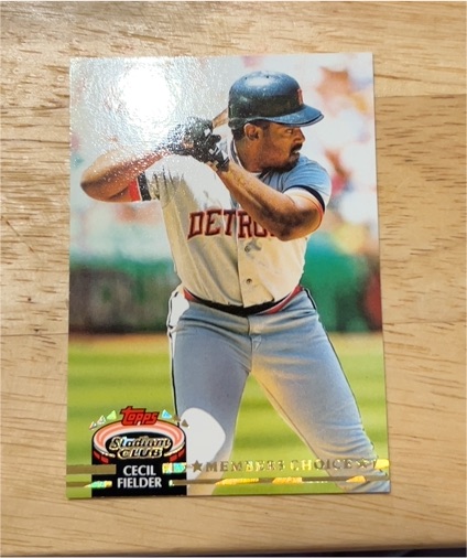 1992 Topps Stadium Club #599 Cecil Fielder — front