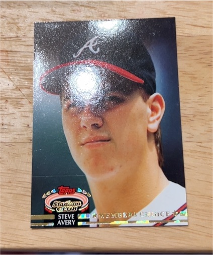 1992 Topps Stadium Club #594 Steve Avery — front