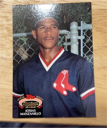 1992 Topps Stadium Club #504 Josias Manzanillo — front