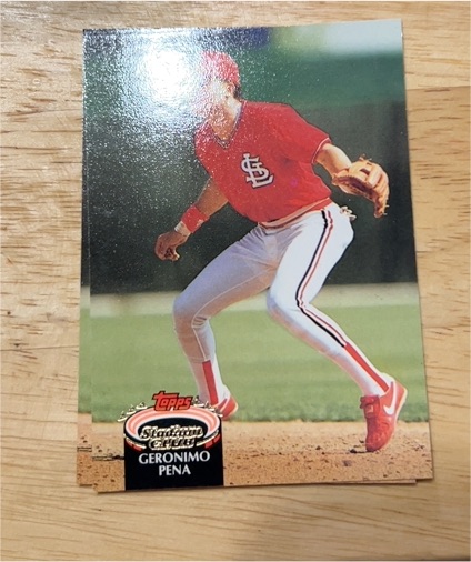 1992 Topps Stadium Club #C101 Geronimo Pena — front