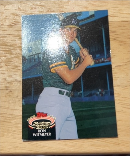 1992 Topps Stadium Club #435 Ron Witmeyer — front
