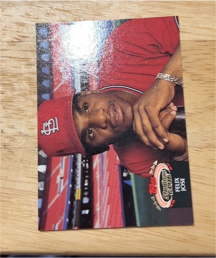 1992 Topps Stadium Club #407 Felix Jose — front