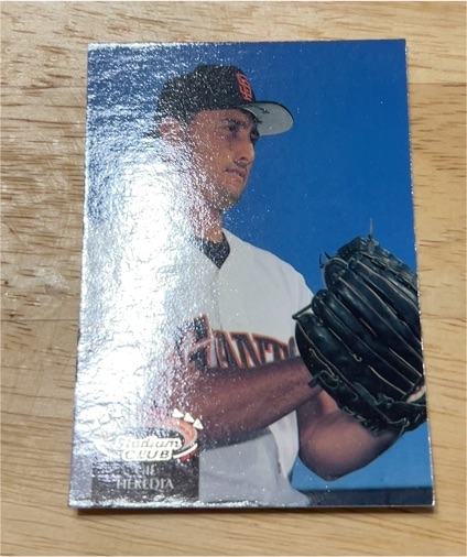1992 Stadium Club #1 Kirt Manwaring — front