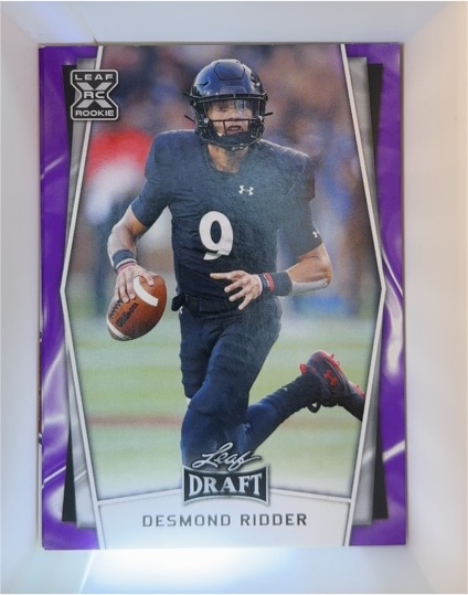 2022 Leaf Draft #B-4 Desmond Ridder — front