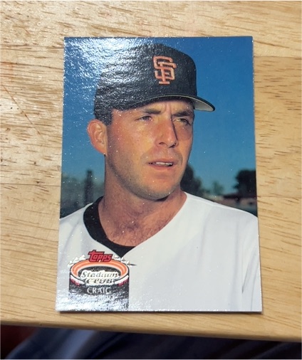 1992 Topps Stadium Club #891 Craig Colbert Rookie Card — front