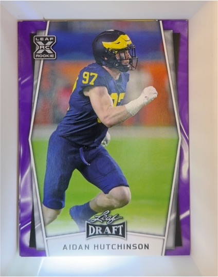 2022 Leaf Draft #B-3 Aidan Hutchinson — front