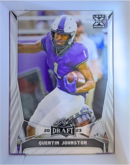 2023 Leaf Draft #64 Quentin Johnston — front