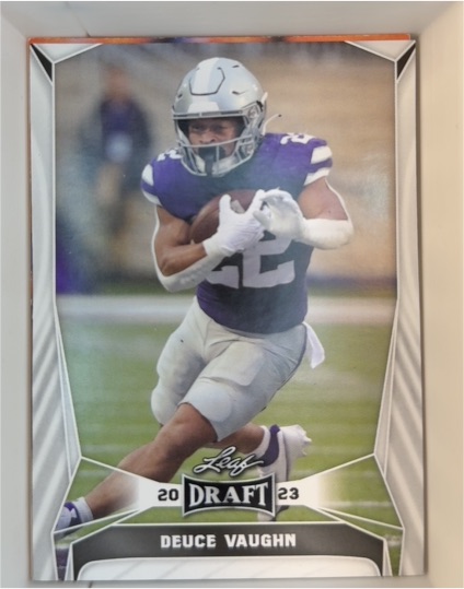 2023 Leaf Draft #21 Deuce Vaughn — front