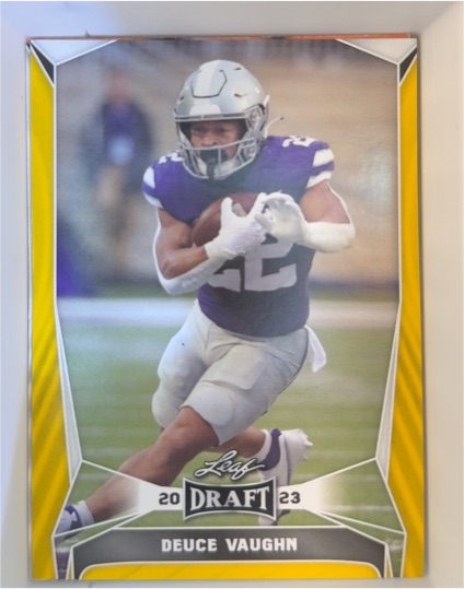 2023 Leaf Draft #21 Deuce Vaughn — front