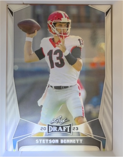 2023 Leaf Draft #29 Stetson Bennett — front