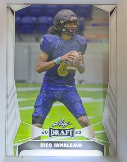 2023 Leaf Draft #27 Nico Iamaleava — front