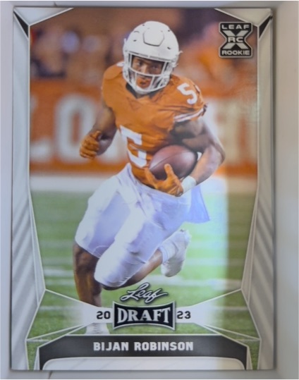 2023 Leaf Draft #41 Bijan Robinson — front