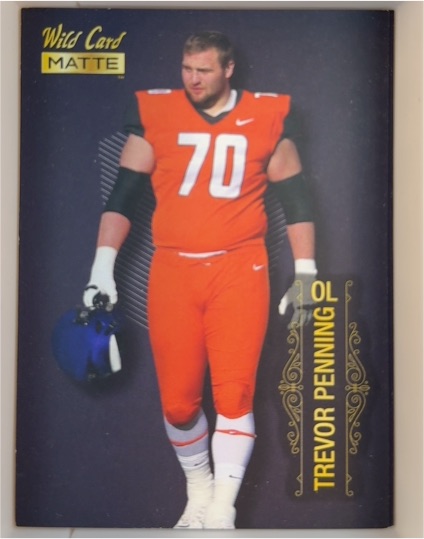 2022 Wild Card Matte #MB-108 Trevor Penning Rookie — front