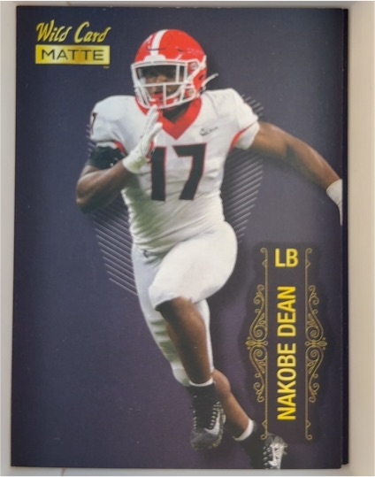 2022 Wild Card Matte #MB-88 Nakobe Dean — front