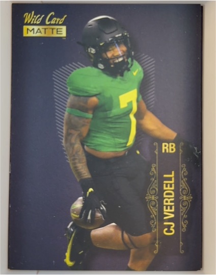 2022 Wild Card Matte #MB-18 CJ Verdell — front
