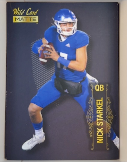 2022 Wild Card Matte #MB-118 Nick Starkel — front