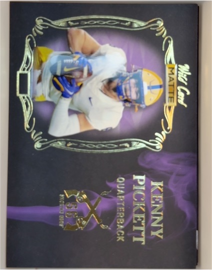 2022 Wild Card Matte #SG-9 Kenny Pickett Smoking Guns — front