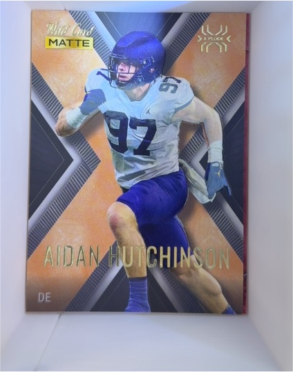 2022 Wild Card Matte X-Plode #MXP-2 Aidan Hutchinson — front