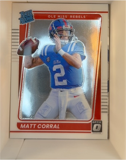 2022 Panini Chronicles Draft Picks Donruss Optic #5 Matt Corral — front