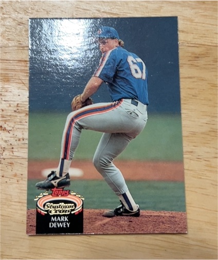 1992 Topps Stadium Club #67 Mark Dewey — front