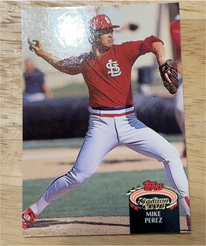 1992 Topps Stadium Club #798 Mike Perez — front