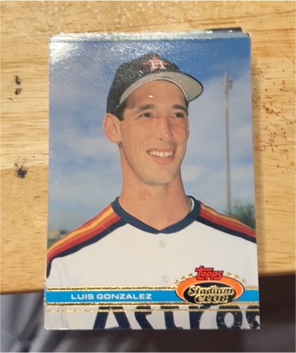 1991 Topps Stadium Club #576 Luis Gonzalez — front