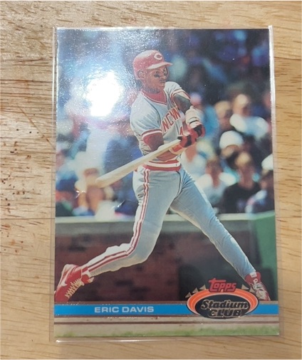 1991 Topps Stadium Club #37 Eric Davis — front