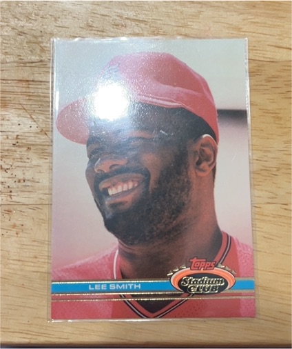 1991 Topps Stadium Club #42 Lee Smith — front